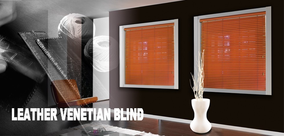 Leather Venetian Blinds